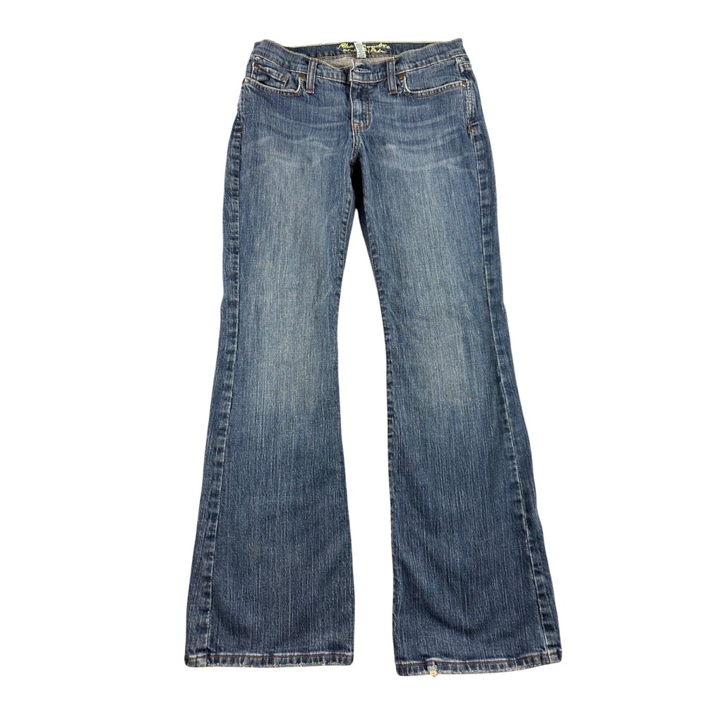 Abercrombie & Fitch Boot Cut Jeans Women 6 S‎ Blue Stretch Denim Cotton Stretch